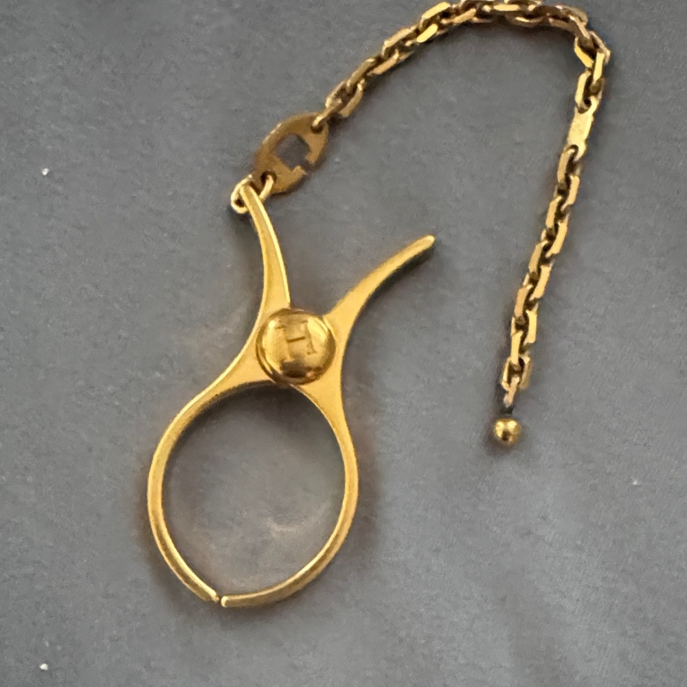 EUC Hermes  Filou Glove Holder/ Bag charm gold plated. Box not included